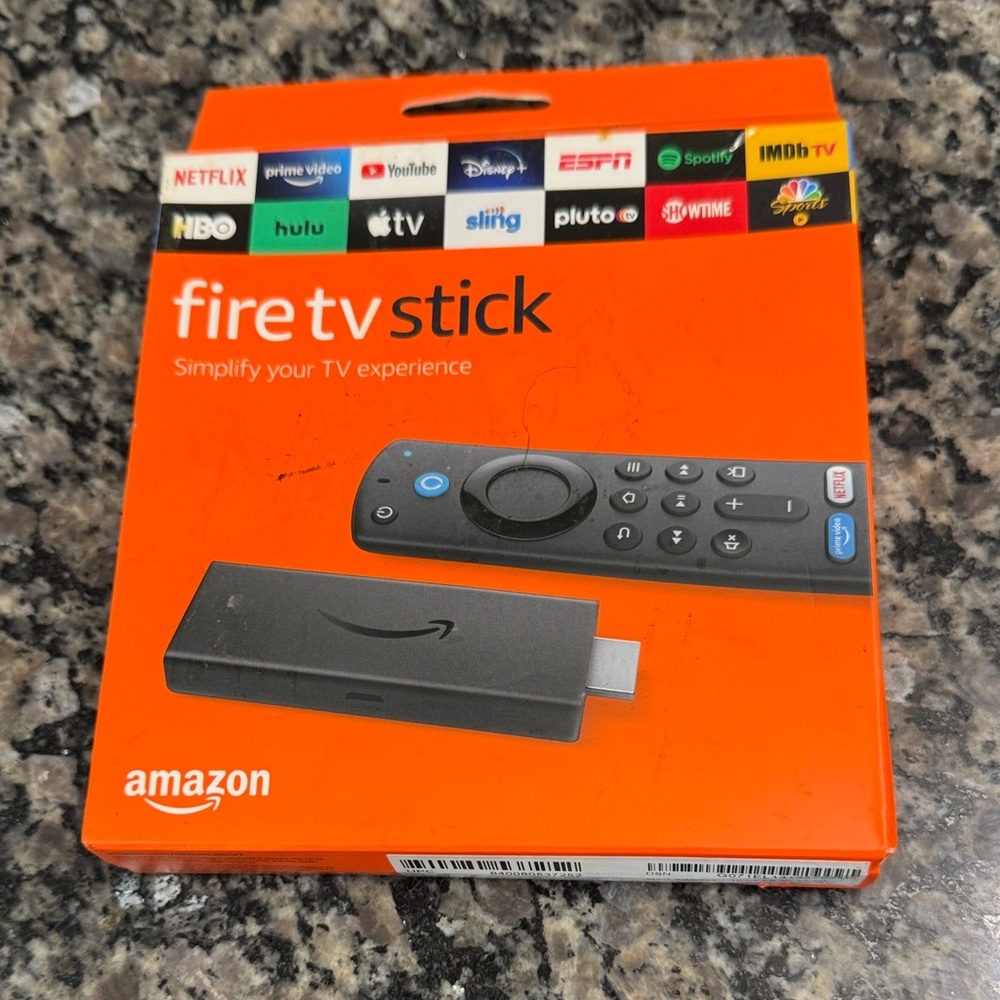 Amazon Fire TV Stick - Orange and Black NEW
